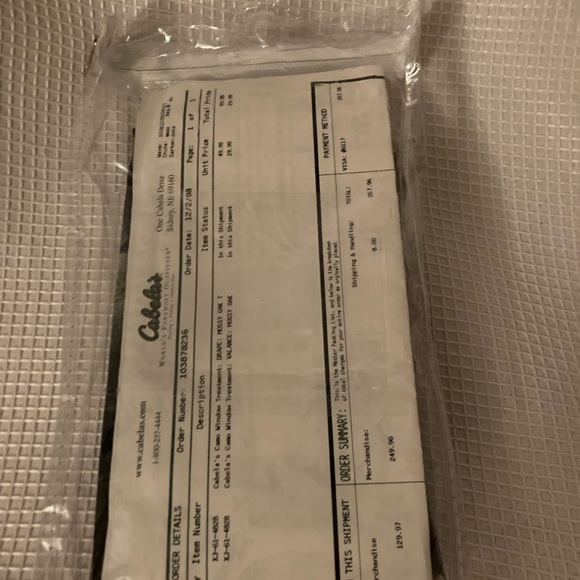 4 Mossy Oak Curtain Valances: Cabela’s! Camo! - Picture 3 of 5